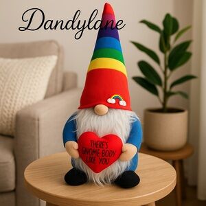 Pride  Rae Dunn Rainbow Gnome “